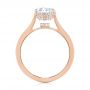 18k Rose Gold 18k Rose Gold Micro Pave Diamond Engagement Ring - Front View -  104178 - Thumbnail