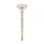 18k Rose Gold 18k Rose Gold Micro Pave Diamond Engagement Ring - Side View -  104175 - Thumbnail