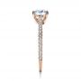 18k Rose Gold 18k Rose Gold Micro-pave Diamond Engagement Ring - Side View -  1379 - Thumbnail