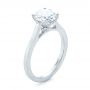 14k White Gold 14k White Gold Micro Pave Diamond Engagement Ring - Three-Quarter View -  104178 - Thumbnail