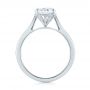 18k White Gold Micro Pave Diamond Engagement Ring - Front View -  104125 - Thumbnail