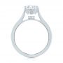 18k White Gold Micro Pave Diamond Engagement Ring - Front View -  104178 - Thumbnail