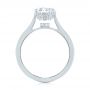 14k White Gold 14k White Gold Micro Pave Diamond Engagement Ring - Front View -  104178 - Thumbnail