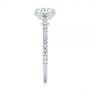 Platinum Platinum Micro Pave Diamond Engagement Ring - Side View -  104175 - Thumbnail