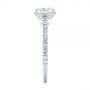 14k White Gold 14k White Gold Micro Pave Diamond Engagement Ring - Side View -  104175 - Thumbnail