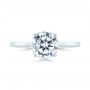 14k White Gold 14k White Gold Micro Pave Diamond Engagement Ring - Top View -  104125 - Thumbnail
