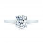  Platinum Platinum Micro Pave Diamond Engagement Ring - Top View -  104178 - Thumbnail