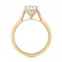 18k Yellow Gold 18k Yellow Gold Micro Pave Diamond Engagement Ring - Front View -  104125 - Thumbnail
