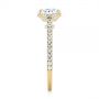 14k Yellow Gold 14k Yellow Gold Micro Pave Diamond Engagement Ring - Side View -  104175 - Thumbnail