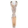 14k Rose Gold 14k Rose Gold Micro-pave Diamond Twisted Shank Engagement Ring - Vanna K - Side View -  1262 - Thumbnail