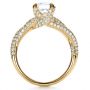 14k Yellow Gold 14k Yellow Gold Micro-pave Diamond Twisted Shank Engagement Ring - Vanna K - Front View -  1262 - Thumbnail