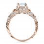 14k Rose Gold 14k Rose Gold Micropave Diamond Engagement Ring - Vanna K - Front View -  1454 - Thumbnail