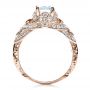 14k Rose Gold 14k Rose Gold Micropave Diamond Engagement Ring - Vanna K - Front View -  1454 - Thumbnail