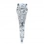  Platinum Platinum Micropave Diamond Engagement Ring - Vanna K - Side View -  1454 - Thumbnail