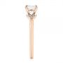 14k Rose Gold 14k Rose Gold Minimalist Cluster Diamond Engagement Ring - Side View -  105177 - Thumbnail