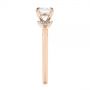 14k Rose Gold 14k Rose Gold Minimalist Cluster Diamond Engagement Ring - Side View -  105177 - Thumbnail