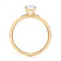 18k Yellow Gold 18k Yellow Gold Minimalist Diamond Engagement Ring - Front View -  104654 - Thumbnail