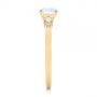 18k Yellow Gold 18k Yellow Gold Minimalist Diamond Engagement Ring - Side View -  104654 - Thumbnail
