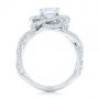  Platinum Platinum Modern Knot Edgeless Pave Engagement Ring - Front View -  102374 - Thumbnail