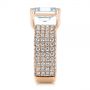 14k Rose Gold 14k Rose Gold Modern Pave Diamond Engagement Ring - Side View -  105188 - Thumbnail