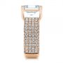 14k Rose Gold 14k Rose Gold Modern Pave Diamond Engagement Ring - Side View -  105188 - Thumbnail