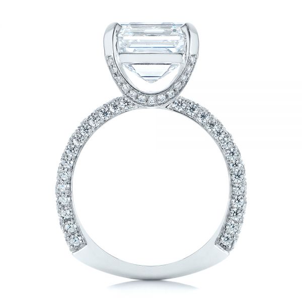 Modern Knot Edgeless Pave Engagement Ring #102374 - Seattle