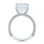 14k White Gold 14k White Gold Modern Pave Diamond Engagement Ring - Front View -  105711 - Thumbnail