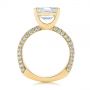 14k Yellow Gold 14k Yellow Gold Modern Pave Diamond Engagement Ring - Front View -  105188 - Thumbnail