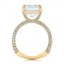 14k Yellow Gold 14k Yellow Gold Modern Pave Diamond Engagement Ring - Front View -  105711 - Thumbnail