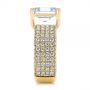 18k Yellow Gold 18k Yellow Gold Modern Pave Diamond Engagement Ring - Side View -  105188 - Thumbnail