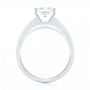 18k White Gold Modern Solitaire Diamond Engagement Ring - Front View -  103264 - Thumbnail