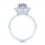  Platinum Platinum Montana Sapphire And Diamond Halo Engagement Ring - Front View -  106520 - Thumbnail