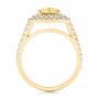 14k Yellow Gold And 18K Gold 14k Yellow Gold And 18K Gold Natural Yellow Diamond Engagement Ring - Front View -  103158 - Thumbnail