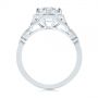 18k White Gold 18k White Gold Octagon Halo Diamond Engagement Ring - Front View -  105794 - Thumbnail