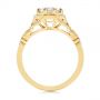 18k Yellow Gold 18k Yellow Gold Octagon Halo Diamond Engagement Ring - Front View -  105794 - Thumbnail