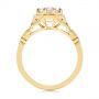 18k Yellow Gold 18k Yellow Gold Octagon Halo Diamond Engagement Ring - Front View -  105794 - Thumbnail