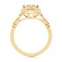 14k Yellow Gold 14k Yellow Gold Octagon Halo Diamond Engagement Ring - Front View -  105794 - Thumbnail