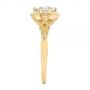 18k Yellow Gold 18k Yellow Gold Octagon Halo Diamond Engagement Ring - Side View -  105794 - Thumbnail