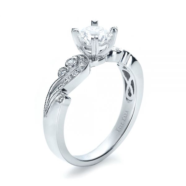 Organic Diamond Engagement Ring - Kirk Kara - Image