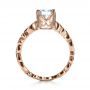 18k Rose Gold 18k Rose Gold Organic Diamond Engagement Ring - Front View -  1174 - Thumbnail