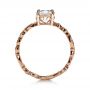 14k Rose Gold 14k Rose Gold Organic Diamond Engagement Ring - Front View -  1176 - Thumbnail