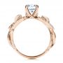 14k Rose Gold 14k Rose Gold Organic Diamond Engagement Ring - Front View -  1289 - Thumbnail