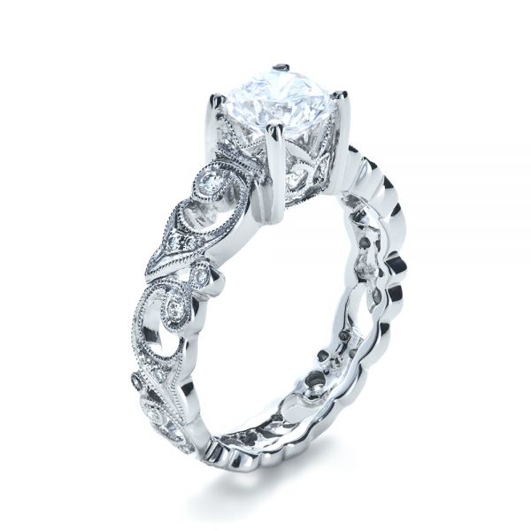 Organic Diamond Engagement Ring - Image