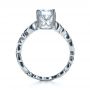 14k White Gold 14k White Gold Organic Diamond Engagement Ring - Front View -  1174 - Thumbnail