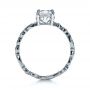 14k White Gold 14k White Gold Organic Diamond Engagement Ring - Front View -  1176 - Thumbnail
