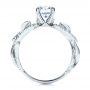 18k White Gold 18k White Gold Organic Diamond Engagement Ring - Front View -  1289 - Thumbnail