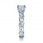 14k White Gold 14k White Gold Organic Diamond Engagement Ring - Side View -  1176 - Thumbnail