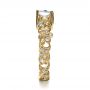 14k Yellow Gold 14k Yellow Gold Organic Diamond Engagement Ring - Side View -  1174 - Thumbnail