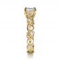 14k Yellow Gold 14k Yellow Gold Organic Diamond Engagement Ring - Side View -  1176 - Thumbnail