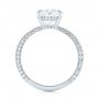  Platinum Platinum Oval Diamond Engagement Ring - Front View -  104080 - Thumbnail